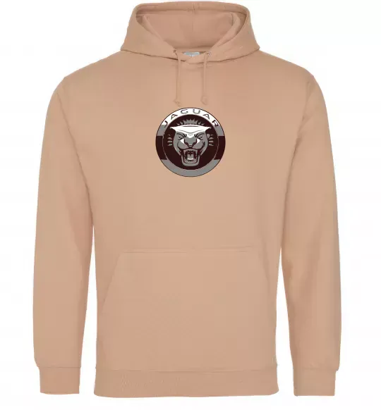 Мужская толстовка (худи) Jaguar значок Песочный фото