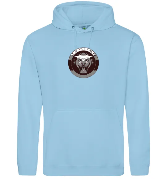 Чоловіча толстовка (худі) Jaguar значок Блакитний фото