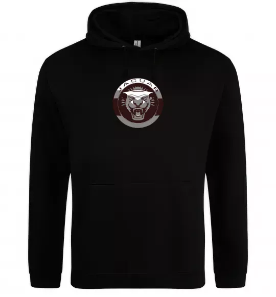 Жіноча толстовка (худі) Jaguar значок Чорний фото