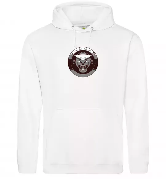 Жіноча толстовка (худі) Jaguar значок Білий фото