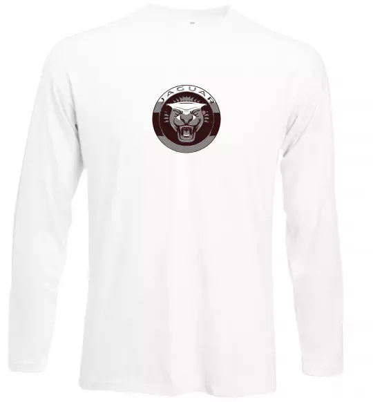 Лонгслив Jaguar значок Белый фото