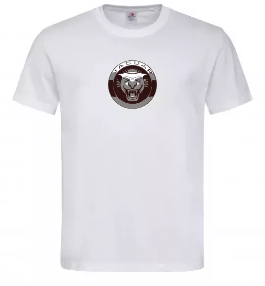 Чоловіча футболка Jaguar значок Білий фото
