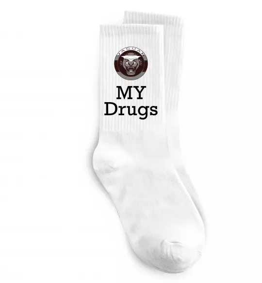 Носки Jaguar my drugs Белый фото