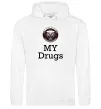 Жіноча толстовка (худі) Jaguar my drugs Білий фото