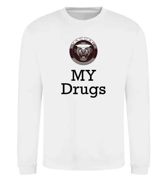 Свитшот Jaguar my drugs Белый фото