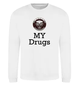 Свитшот Jaguar my drugs Белый фото
