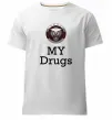 Чоловіча преміум футболка Jaguar my drugs Білий фото
