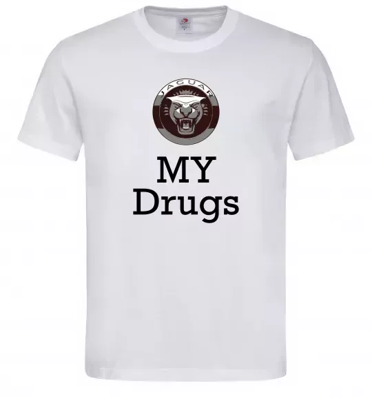Чоловіча футболка Jaguar my drugs Білий фото
