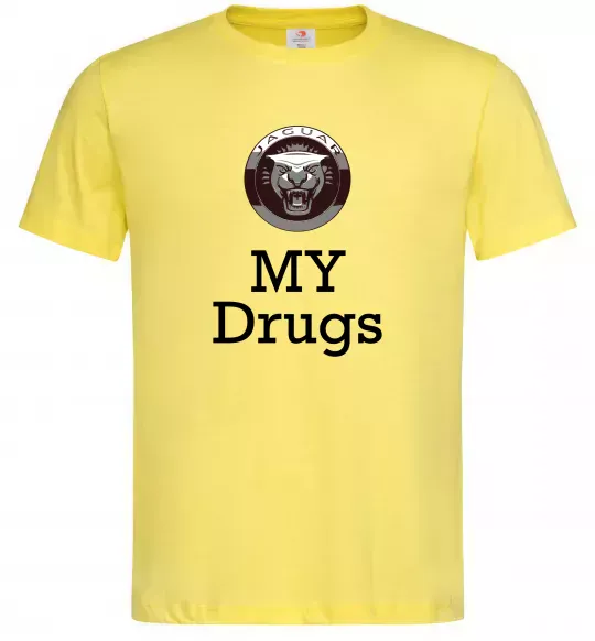 Чоловіча футболка Jaguar my drugs Лимонний фото