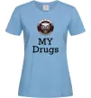 Жіноча футболка Jaguar my drugs Блакитний фото