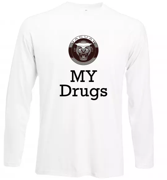Лонгслив Jaguar my drugs Белый фото