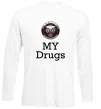 Лонгслив Jaguar my drugs Белый Лонгслив Jaguar my drugs Белый фото