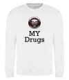 Світшот Jaguar my drugs Білий фото