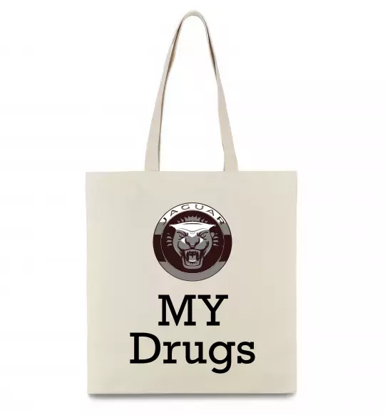 Еко-сумка Jaguar my drugs Бежевий фото