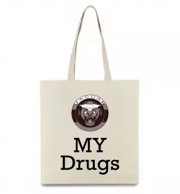 Эко-сумка Jaguar my drugs Бежевый фото