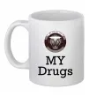Чашка керамическая Jaguar my drugs Белый Чашка керамическая Jaguar my drugs Белый фото
