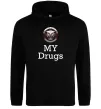 Чоловіча толстовка (худі) Jaguar my drugs Чорний Чоловіча толстовка (худі) Jaguar my drugs Чорний фото