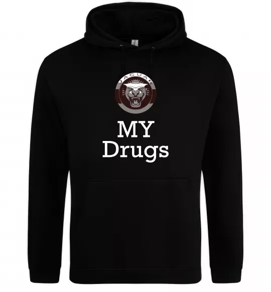 Жіноча толстовка (худі) Jaguar my drugs Чорний фото