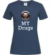 Жіноча футболка Jaguar my drugs Темно-синій фото