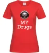 Жіноча футболка Jaguar my drugs Червоний фото