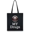 Еко-сумка Jaguar my drugs Чорний фото