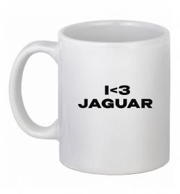 Чашка керамічна I <3 Jaguar