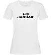 Женская футболка I <3 Jaguar Белый фото