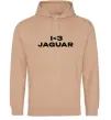 Жіноча толстовка (худі) I <3 Jaguar Пісочний фото