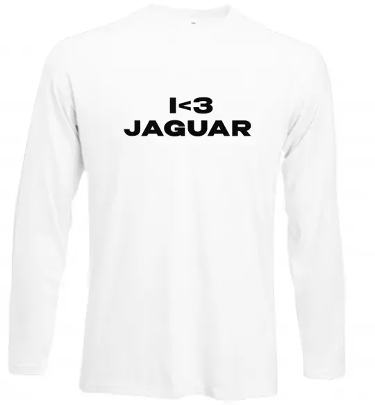 Лонгслив I <3 Jaguar Белый фото