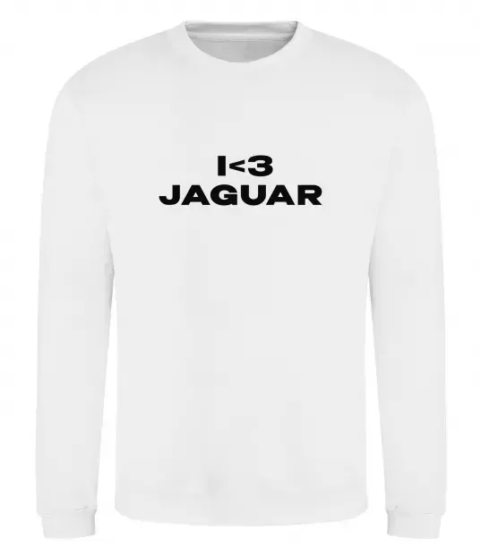 Свитшот I <3 Jaguar Белый фото