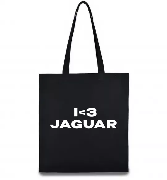 Еко-сумка I <3 Jaguar Чорний фото