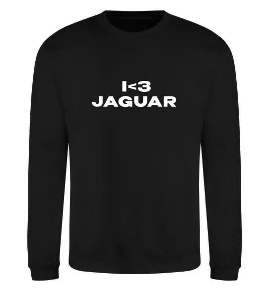 Свитшот I <3 Jaguar Черный фото