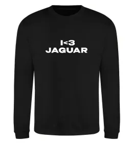 Свитшот I <3 Jaguar Черный фото