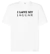 Футболка Оверсайз I love my Jaguar Білий фото