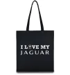 Эко-сумка I love my Jaguar Черный фото