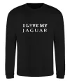 Світшот I love my Jaguar Чорний фото