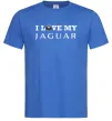 Чоловіча футболка I love my Jaguar Яскраво-синій фото