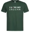 Чоловіча футболка I love my Jaguar Темно-зелений фото