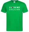 Чоловіча футболка I love my Jaguar Зелений фото