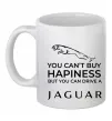 Чашка керамическая You can drive Jaguar Белый фото