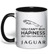 Чашка с цветной ручкой You can drive Jaguar Черный фото