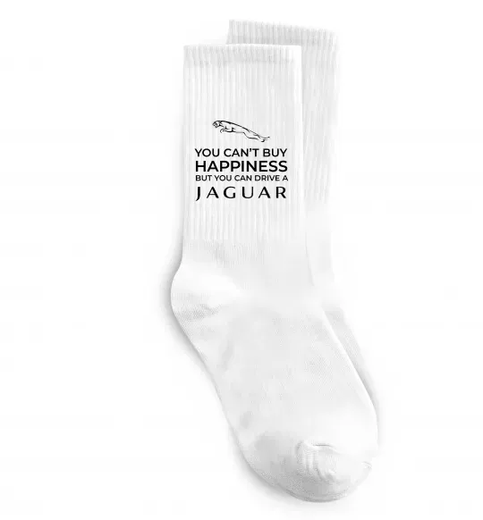 Шкарпетки You can drive Jaguar Білий фото