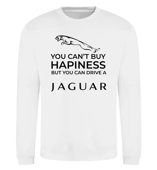 Свитшот You can drive Jaguar Белый фото