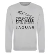 Свитшот You can drive Jaguar Серый меланж фото