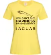 Жіноча футболка You can drive Jaguar Лимонний фото