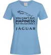 Жіноча футболка You can drive Jaguar Блакитний фото