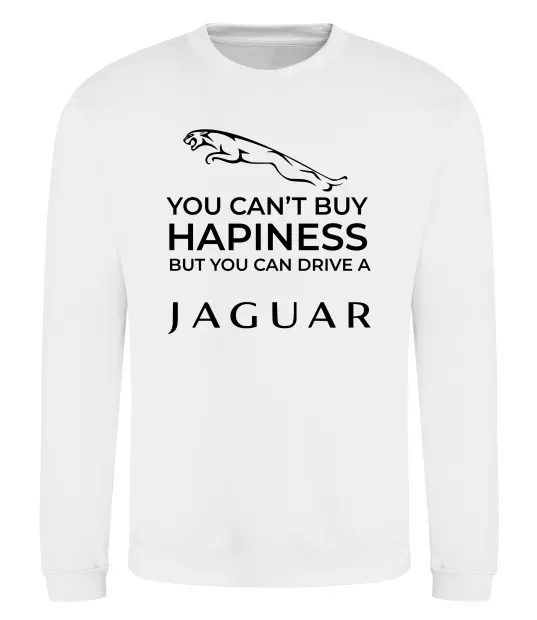Свитшот You can drive Jaguar Белый фото