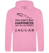 Женская толстовка (худи) You can drive Jaguar Розовый фото