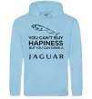 Женская толстовка (худи) You can drive Jaguar Голубой фото