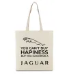 Эко-сумка You can drive Jaguar Бежевый фото